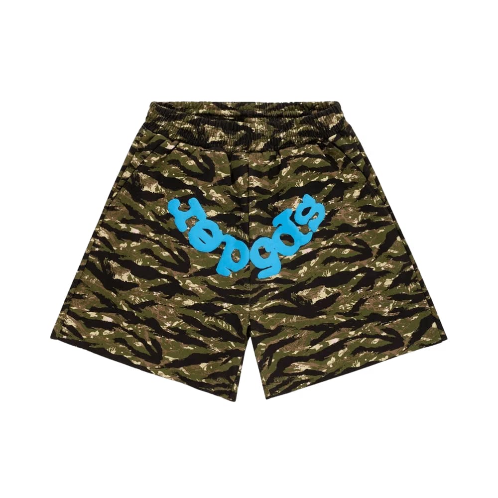 Sp5der Og Web V2 Sweatshort Tiger Camo