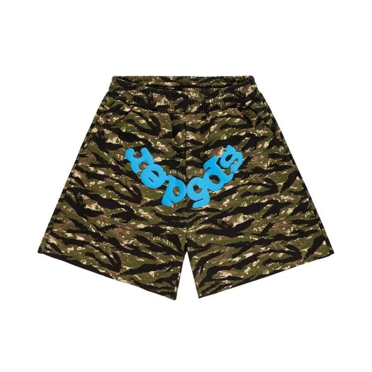 Sp5der Og Web V2 Sweatshort Tiger Camo