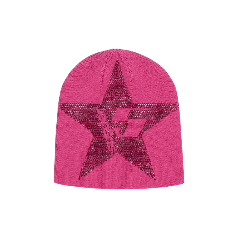Sp5der Star Rhinestone Skully Pink