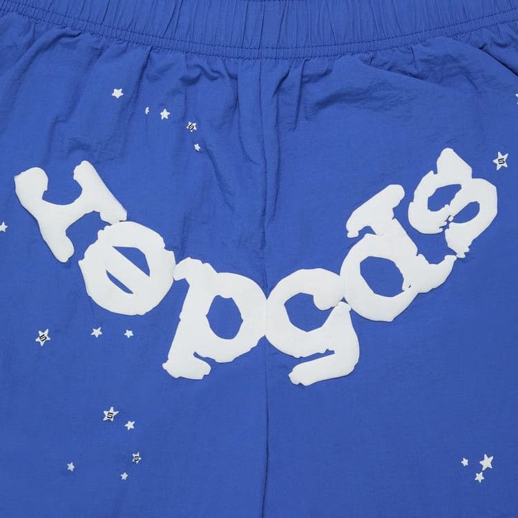 Sp5der OG Web Double Layer Shorts Blue