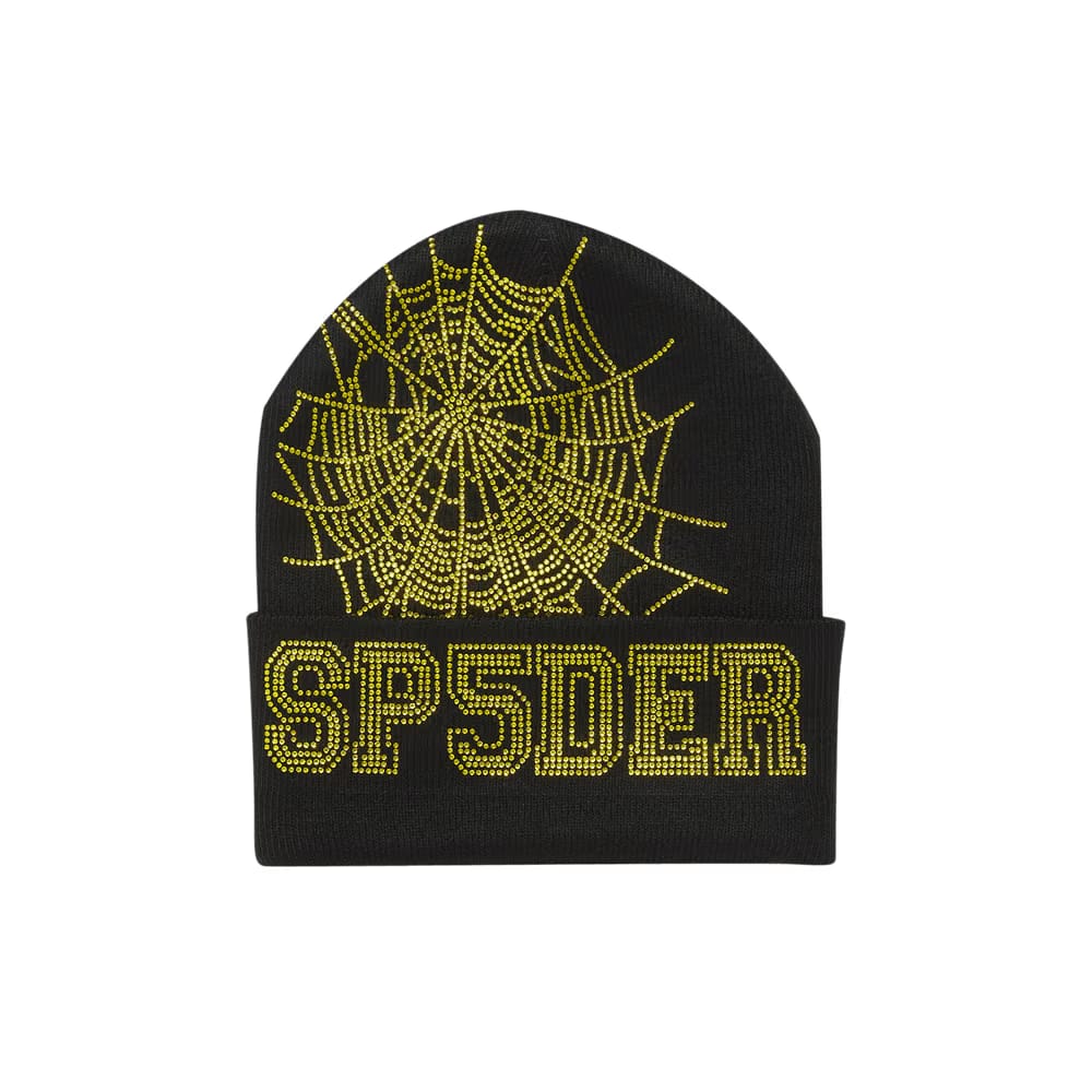 Sp5der Web Beanie Onyx/Yellow
