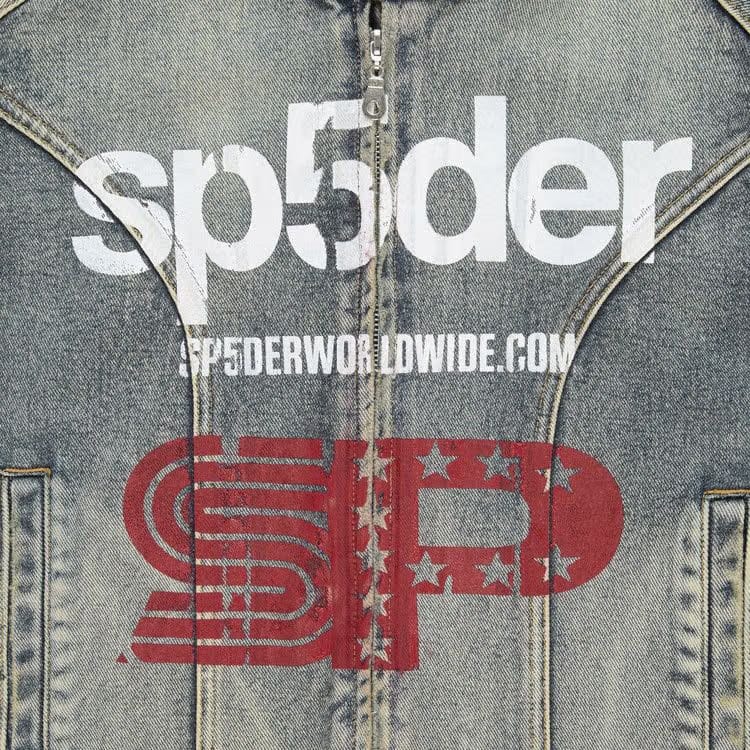 Sp5der Motorsport Denim Jacket Indigo