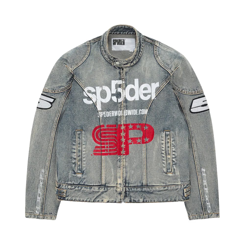 Sp5der Motorsport Denim Jacket Indigo