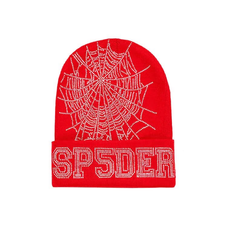 Sp5der Web Beanie Red