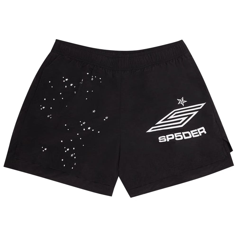 Sp5der Pro Double Layer Shorts Black