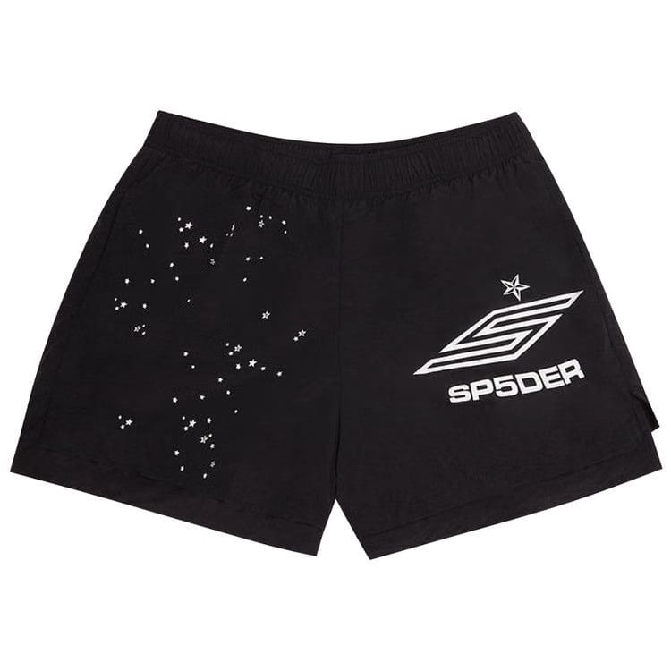 Sp5der Pro Double Layer Shorts Black