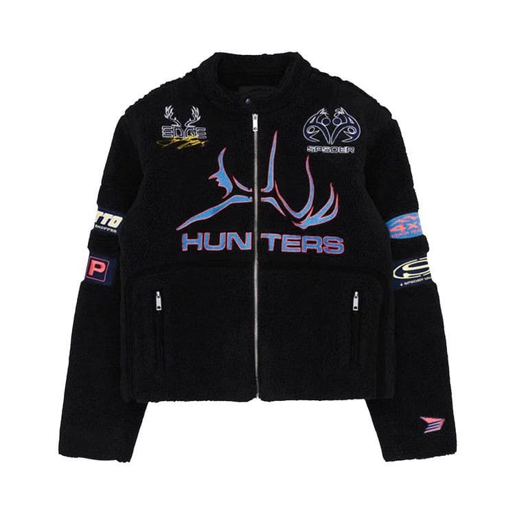 Sp5der Sherpa Hunter Moto Jacket Black