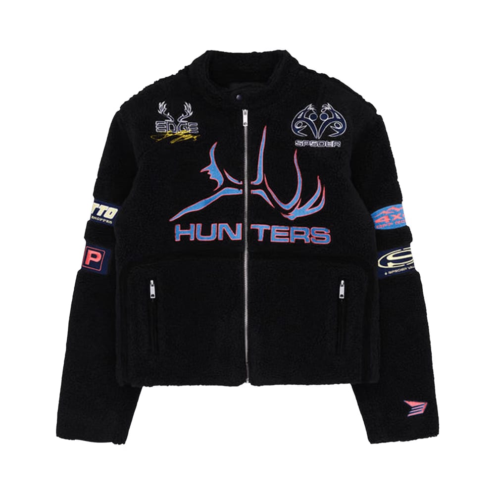 Sp5der Sherpa Hunter Moto Jacket Black