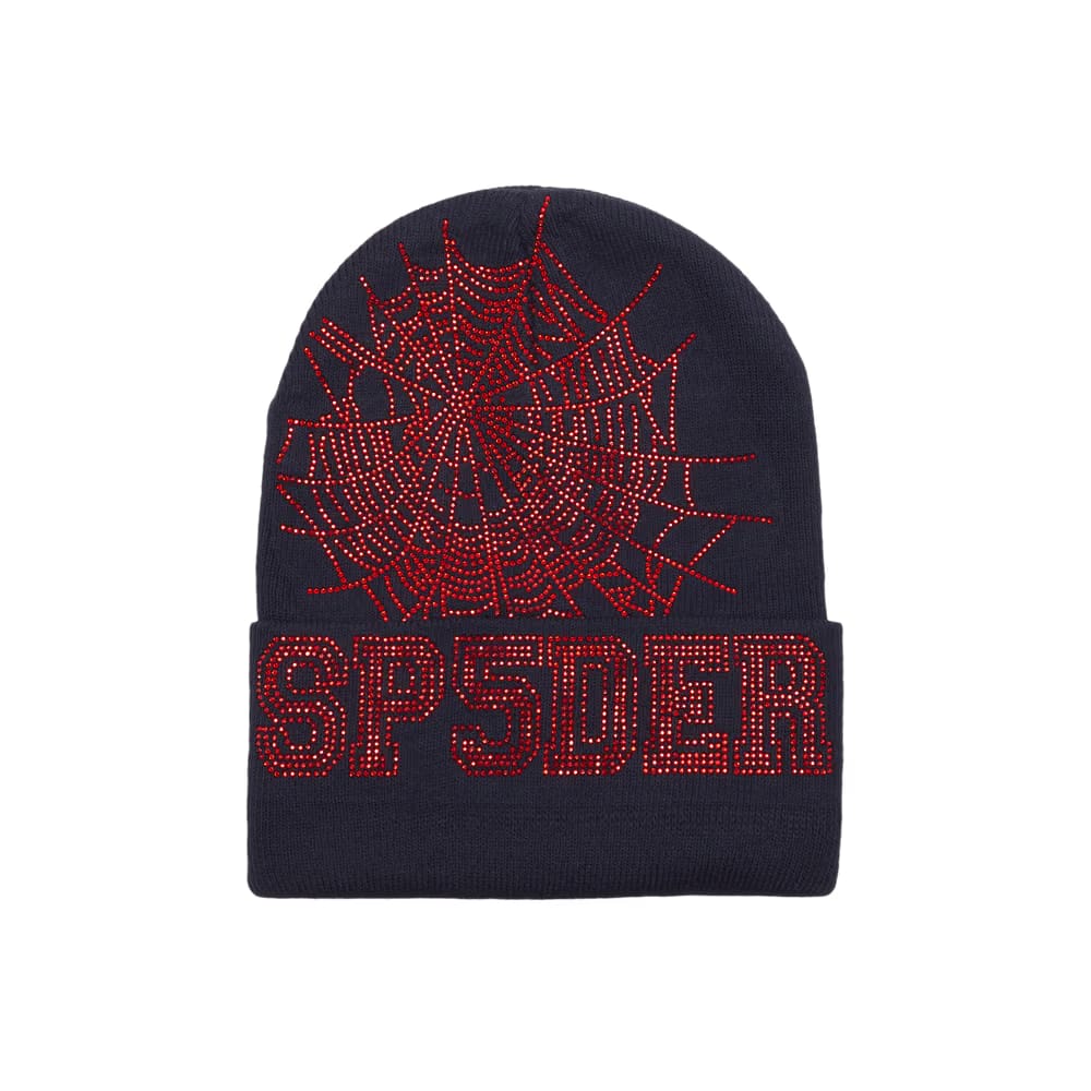 Sp5der Web Beanie Navy/Red