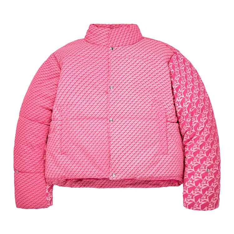 Sp5der 5Star P*nk Puffer Jacket Pink