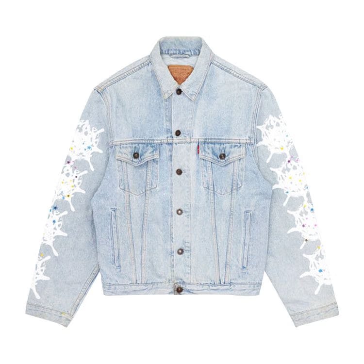 Sp5der Vintage Web Trucker Jacket Denim
