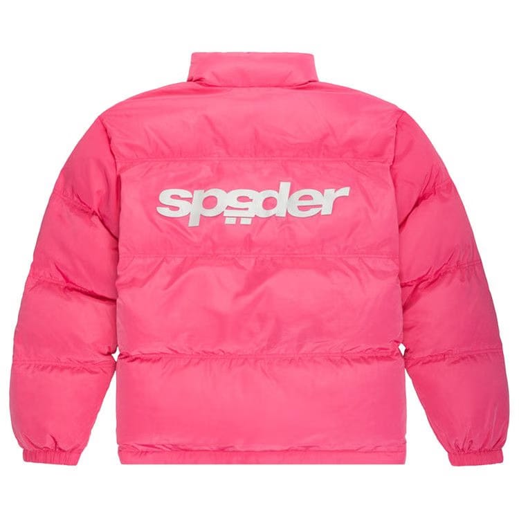 Sp5der 5Star Puffer Jacket Pink