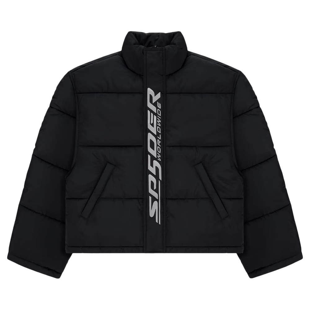 Sp5der Trackhawk Puffer Jacket Black