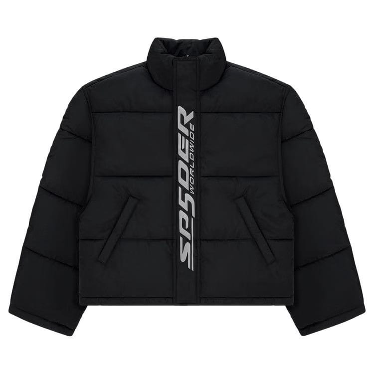 Sp5der Trackhawk Puffer Jacket Black