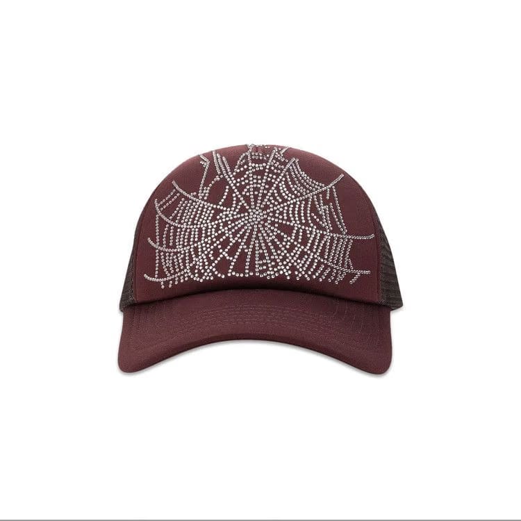 Sp5der Web Trucker Hat Brown