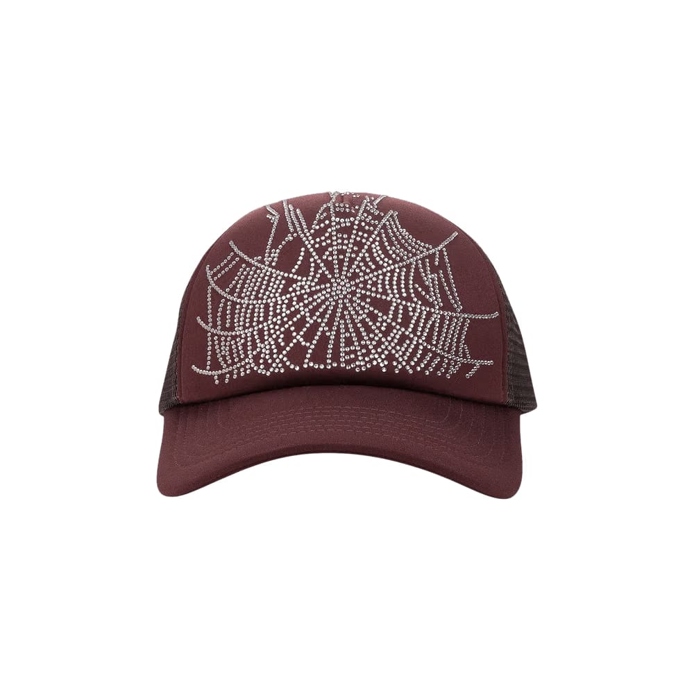 Sp5der Web Trucker Hat Brown