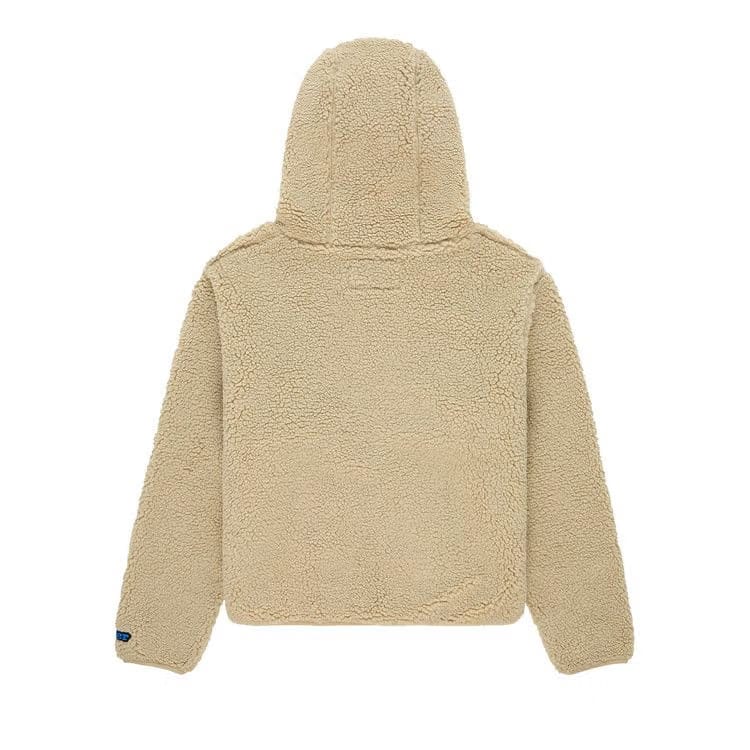 Sp5der Teddy Fleece Zip Up Tan