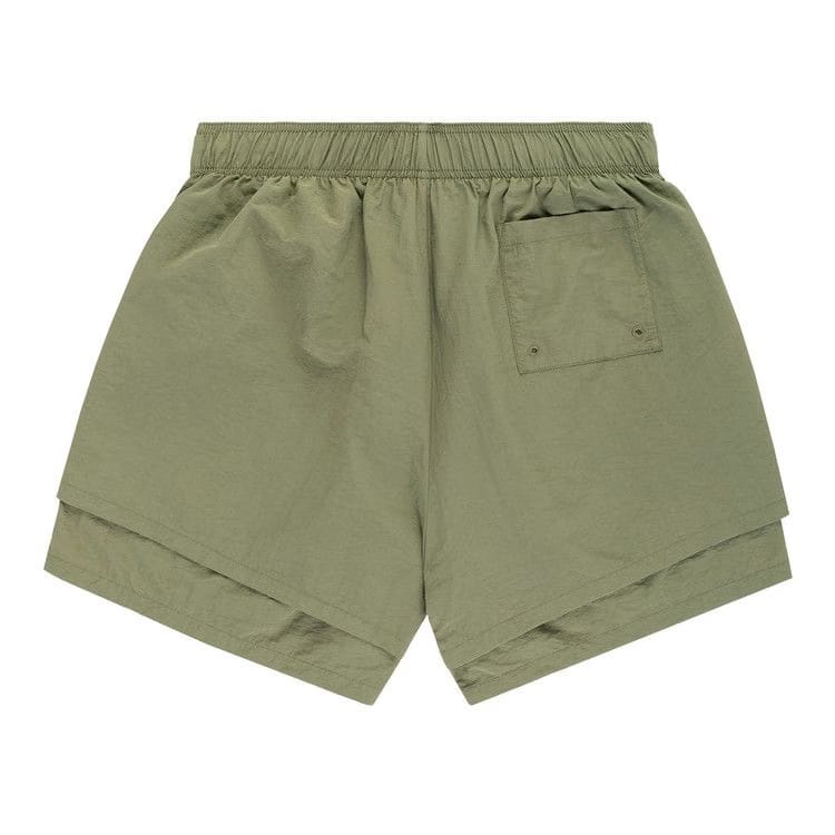 Sp5der OG Web Double Layer Shorts Sage Green