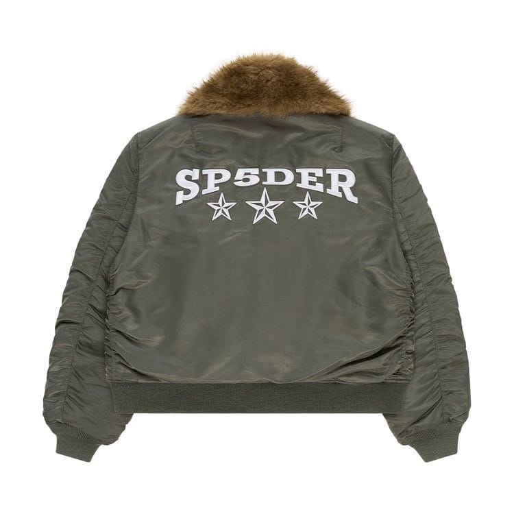 Sp5der Flight Jacket Army Green
