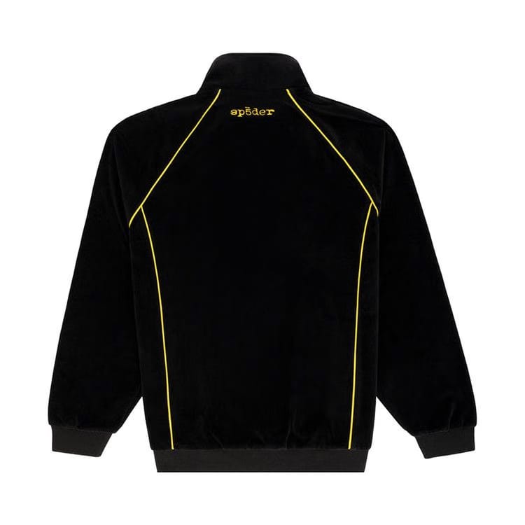Sp5der Outline Velour Track Jacket Black