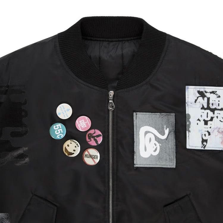 Sp5der Vet Bomber Jacket Black