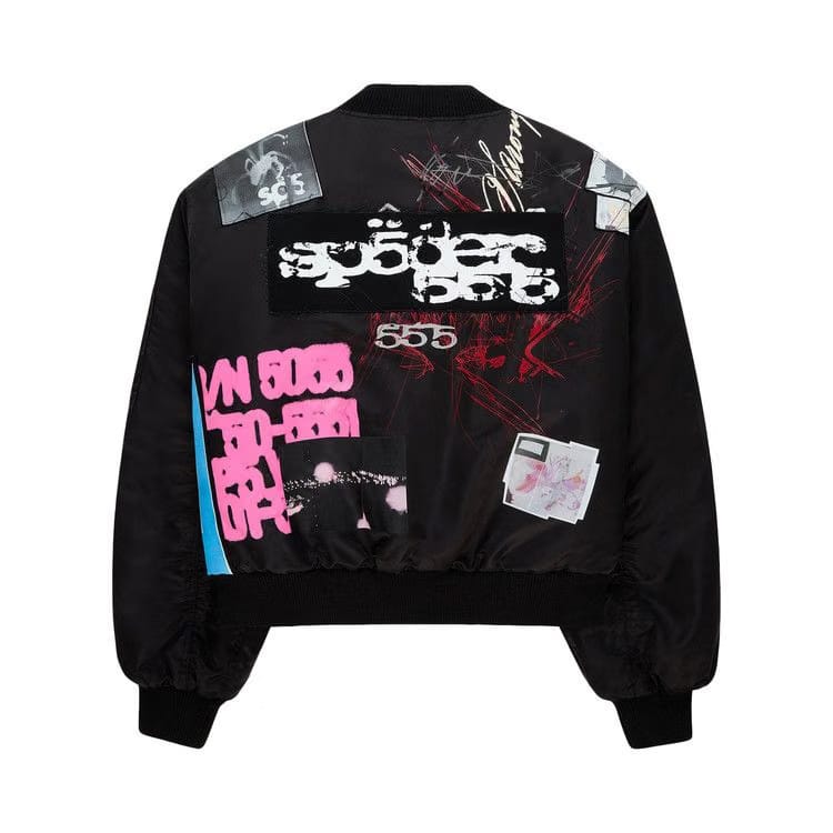 Sp5der Vet Bomber Jacket Black