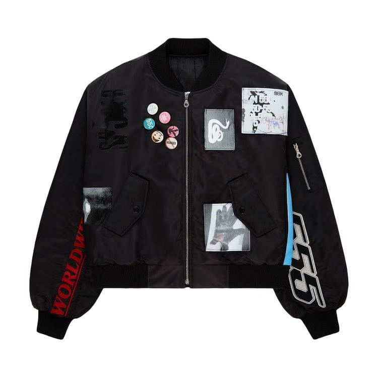 Sp5der Vet Bomber Jacket Black