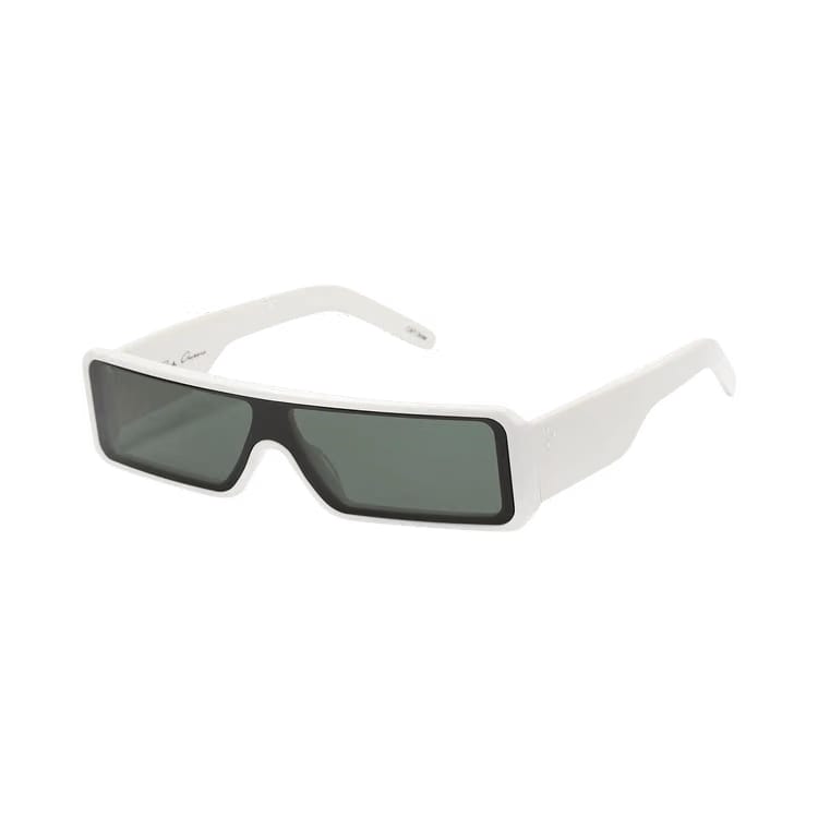 Rick Owens Geth Shades Sunglasses Pearl Temple/Forest