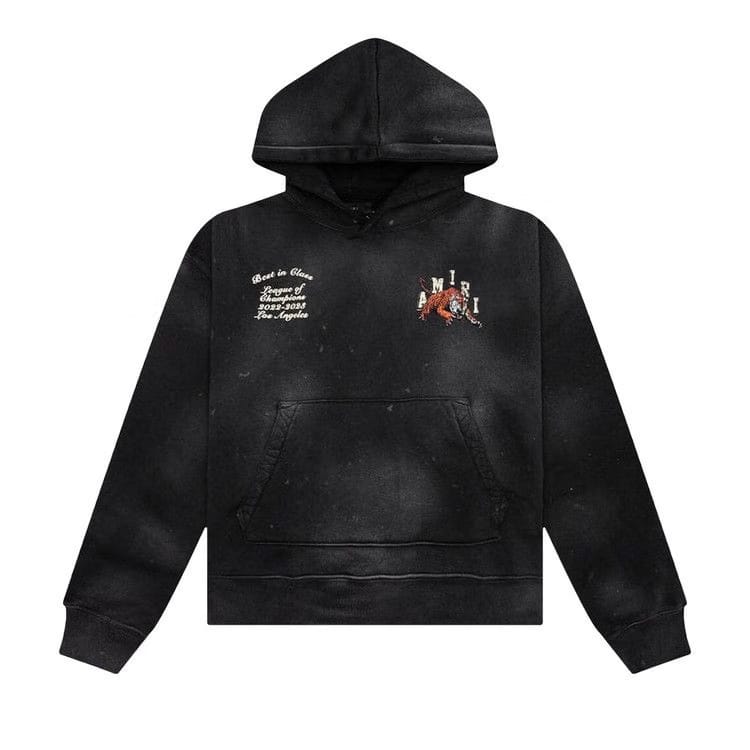 Amiri Vintage Tiger Varsity Hoodie Black