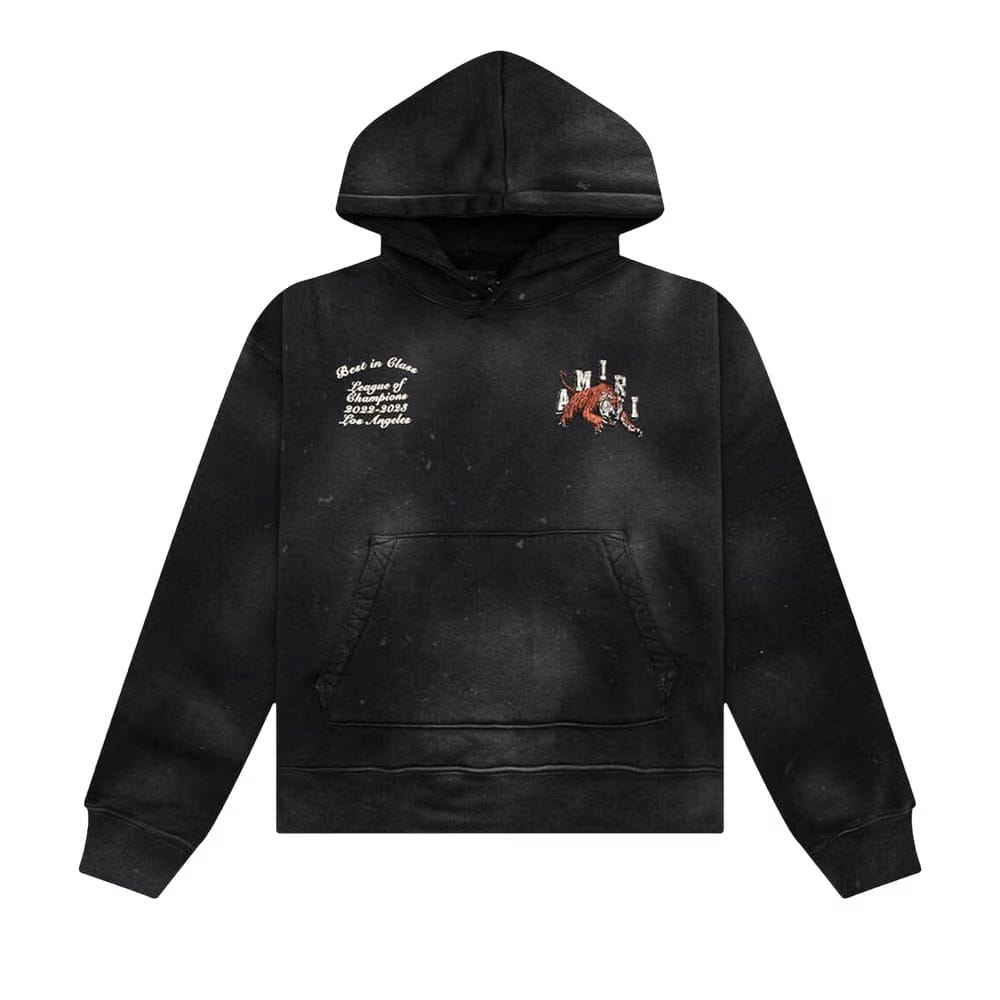 Amiri Vintage Tiger Varsity Hoodie Black
