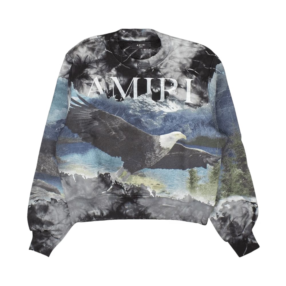 Amiri Eagle Bleach Out Crewneck Multicolor