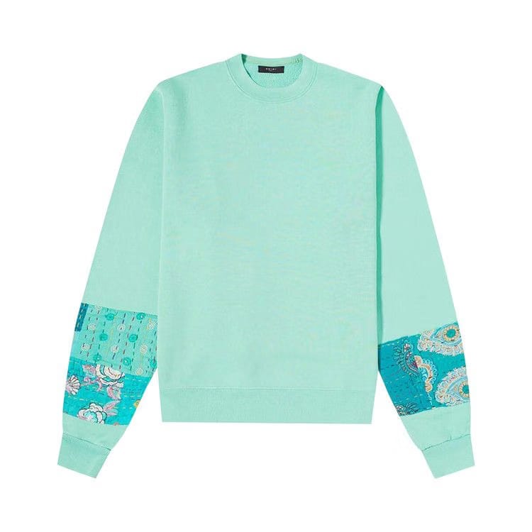 Amiri Quilted Artpatch Crew Green