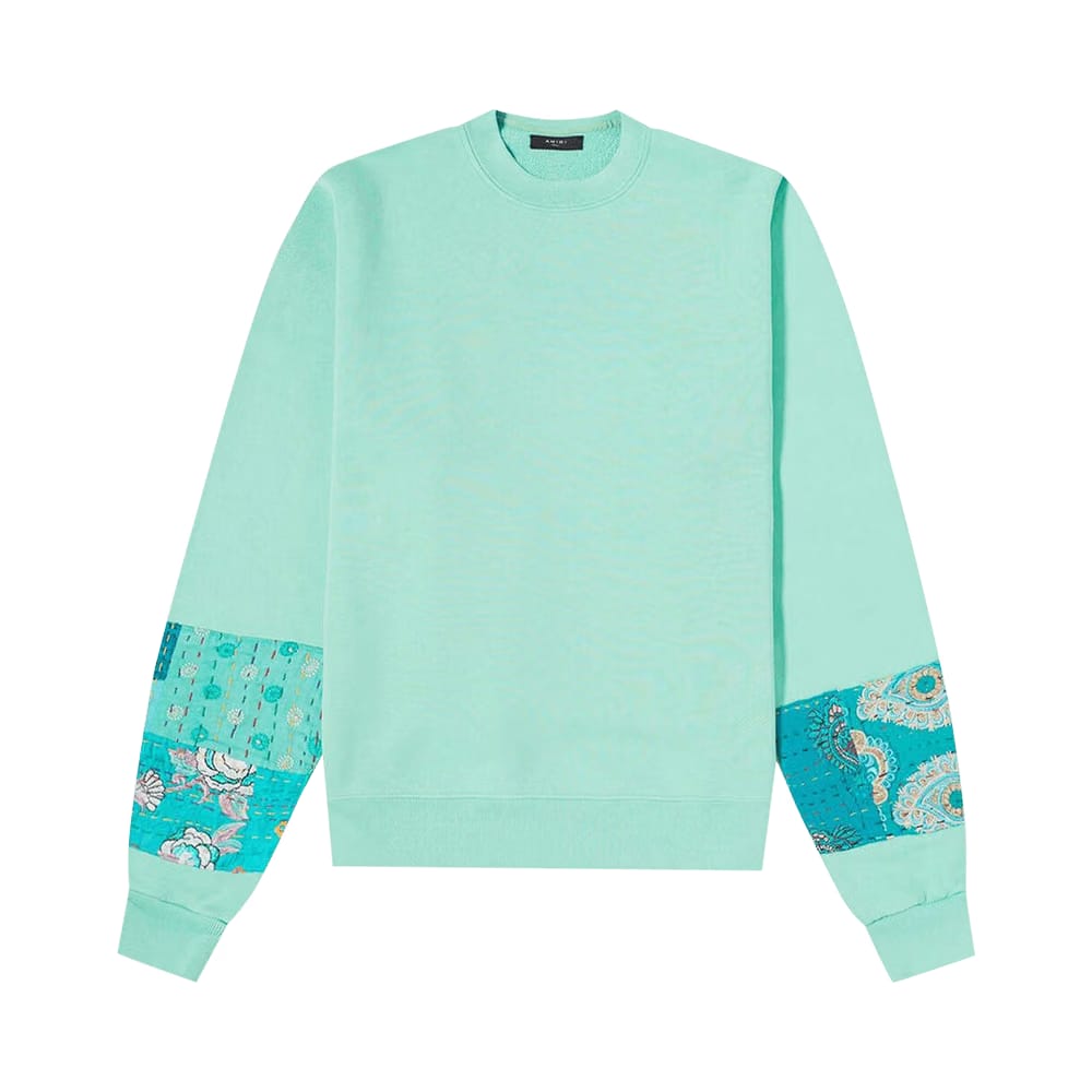 Amiri Quilted Artpatch Crew Green