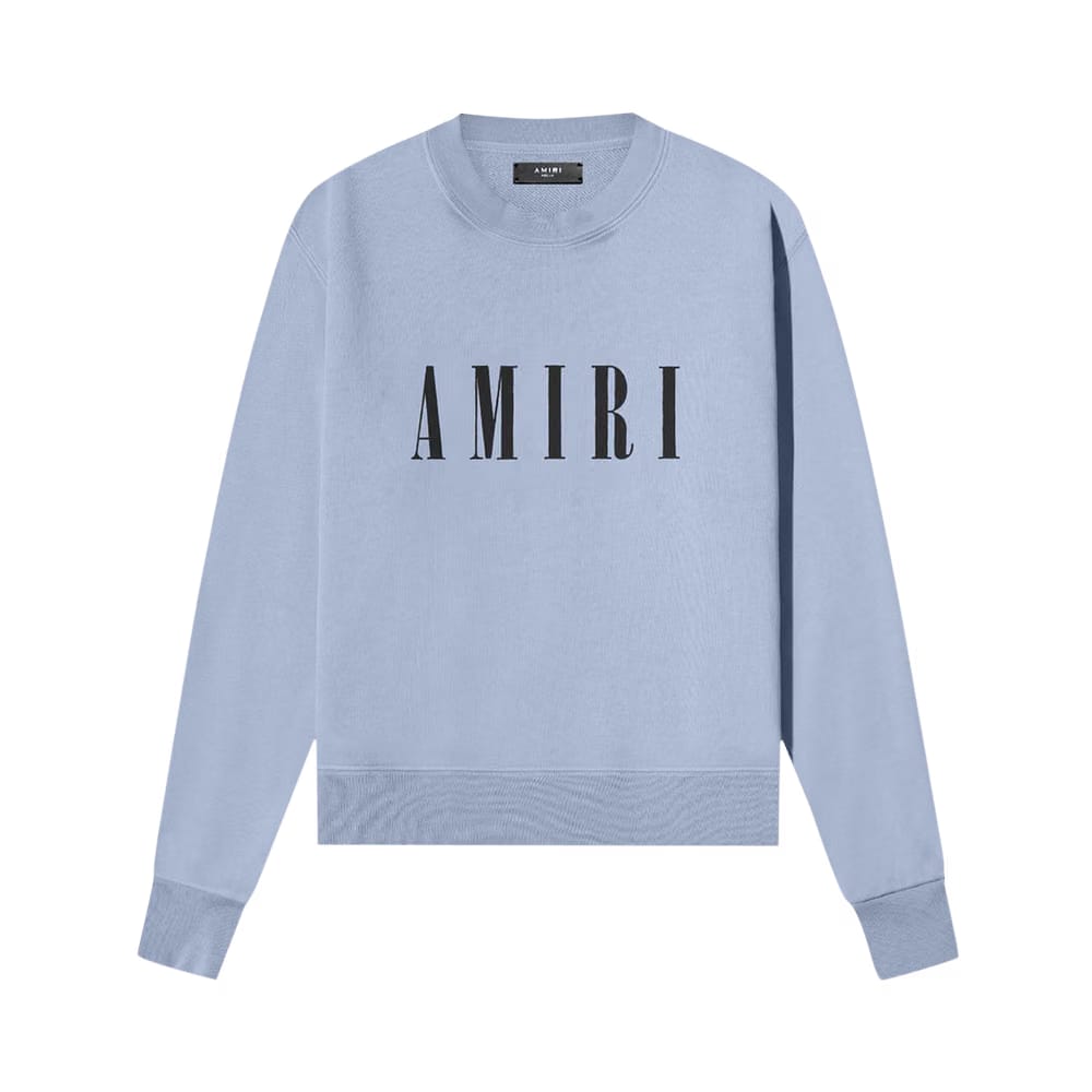 Amiri Core Logo Crew Dusty Blue