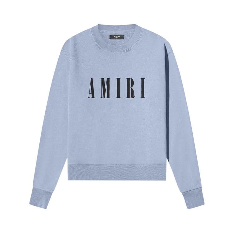 Amiri Core Logo Crew Dusty Blue