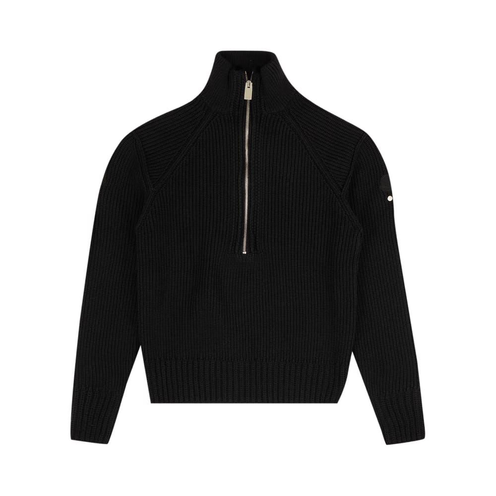 Moncler Knit Zip Up Sweater Jacket Black