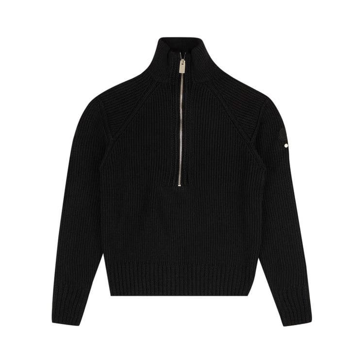 Moncler Knit Zip Up Sweater Jacket Black
