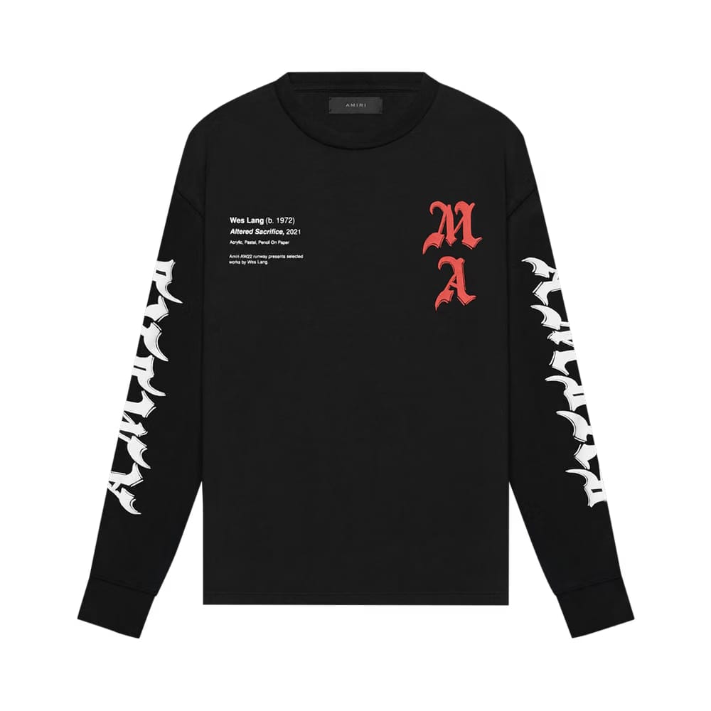 Amiri x Wes Lang Solar Kings Long-Sleeve T-Shirt Black