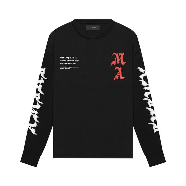 Amiri x Wes Lang Solar Kings Long-Sleeve T-Shirt Black