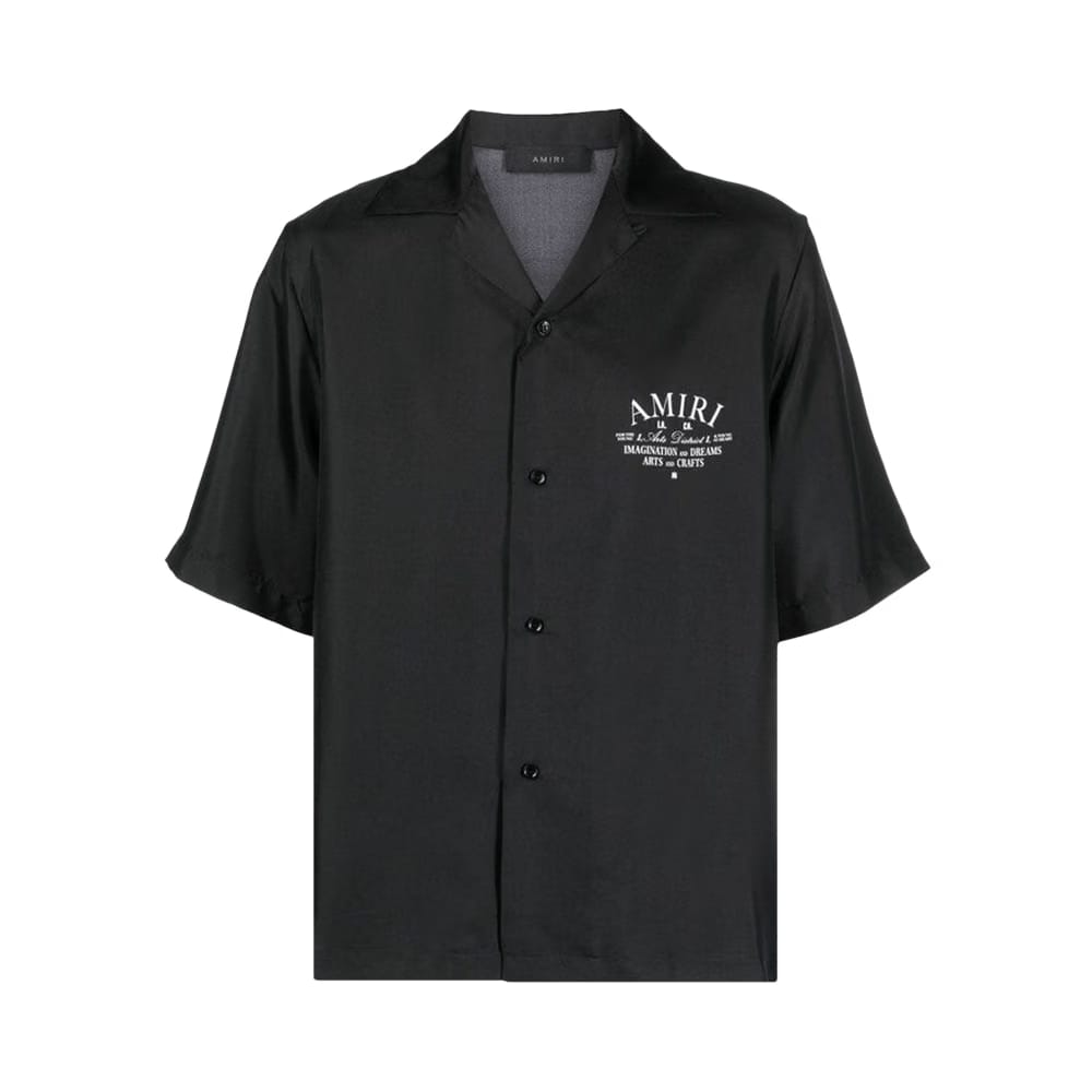 Amiri Arts District Bowling Shirt Black