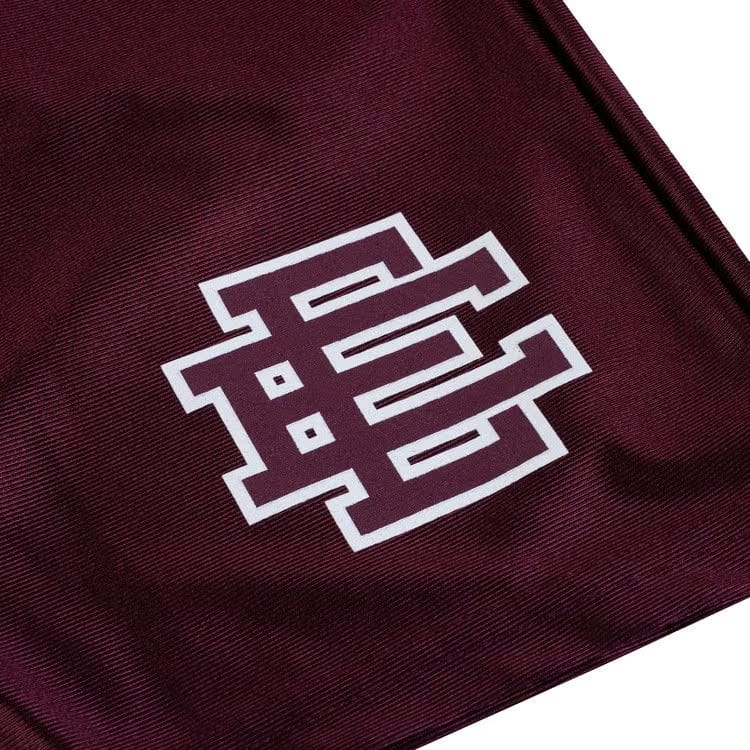 Eric Emanuel EE Baggy Shorts Burgundy
