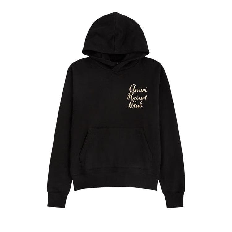 Amiri Twisted Palms Hoodie Black