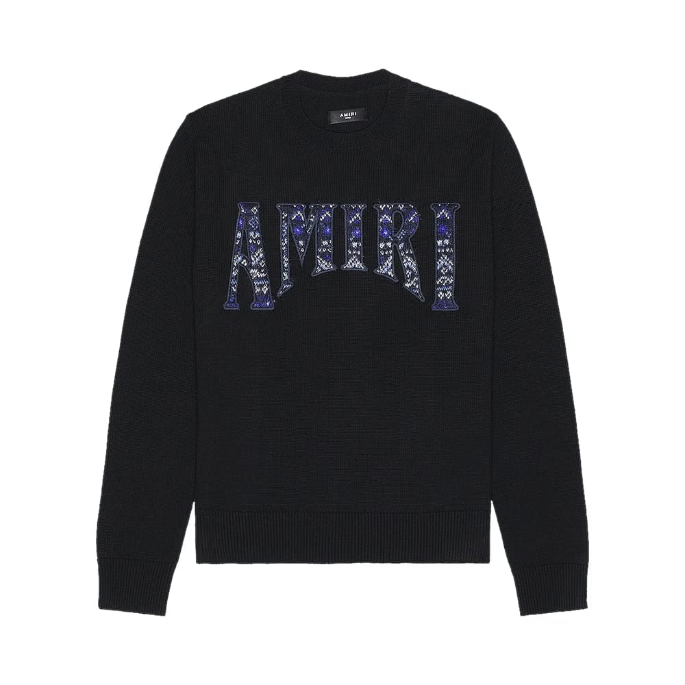 Amiri Logo Crewneck Black
