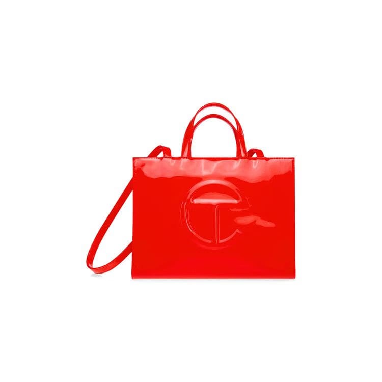 Telfar Medium Shopping Bag Red Patent