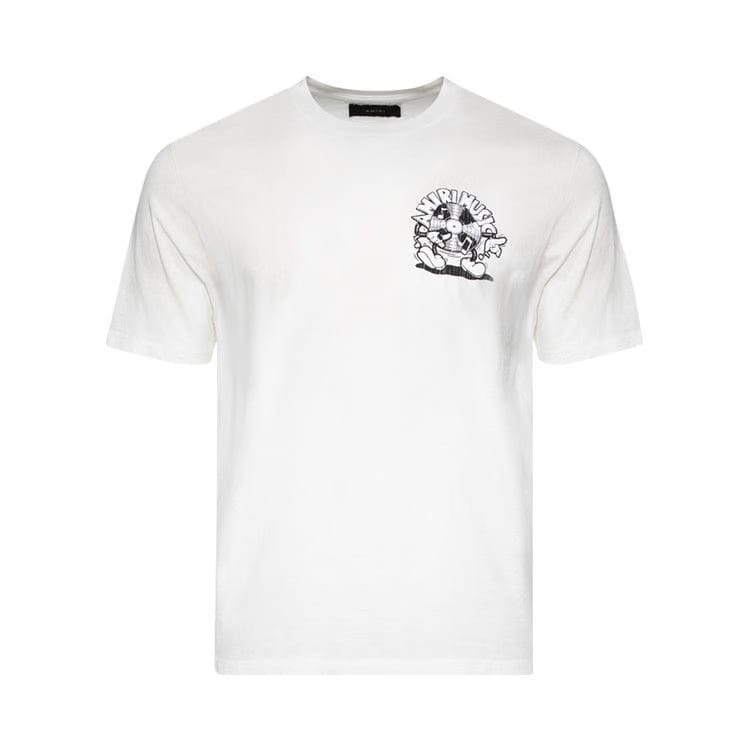 Amiri Music Record T-Shirt Ivory