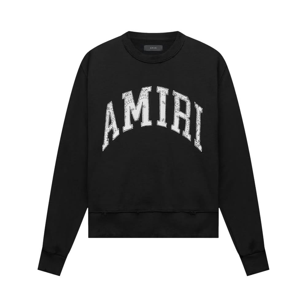 Amiri Varsity Crew Black