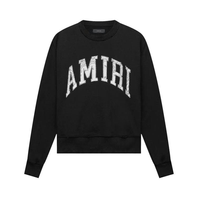 Amiri Varsity Crew Black