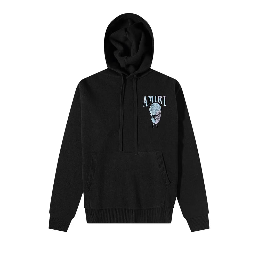 Amiri Crystal Ball Hoodie Black