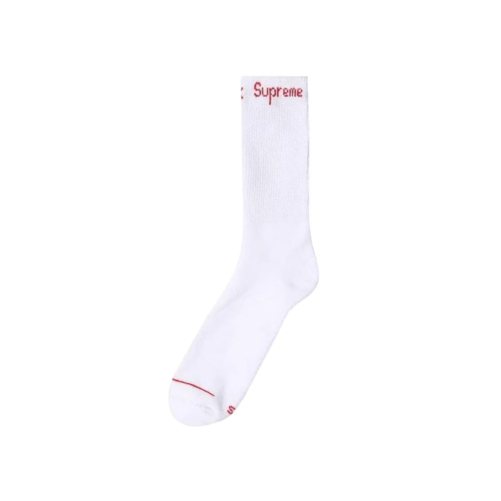 Supreme x MM6 Maison Margiela x Hanes Crew Socks (1 Pack) White