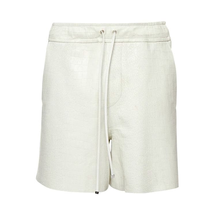 Amiri Croc Shorts White